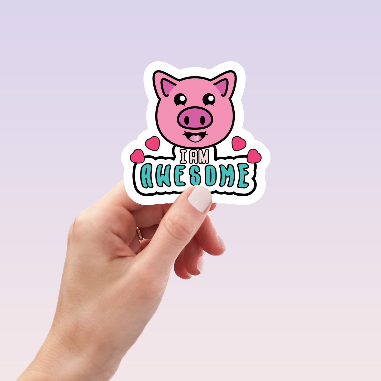 I Am Awesome Sticker - The Cute I Am's
