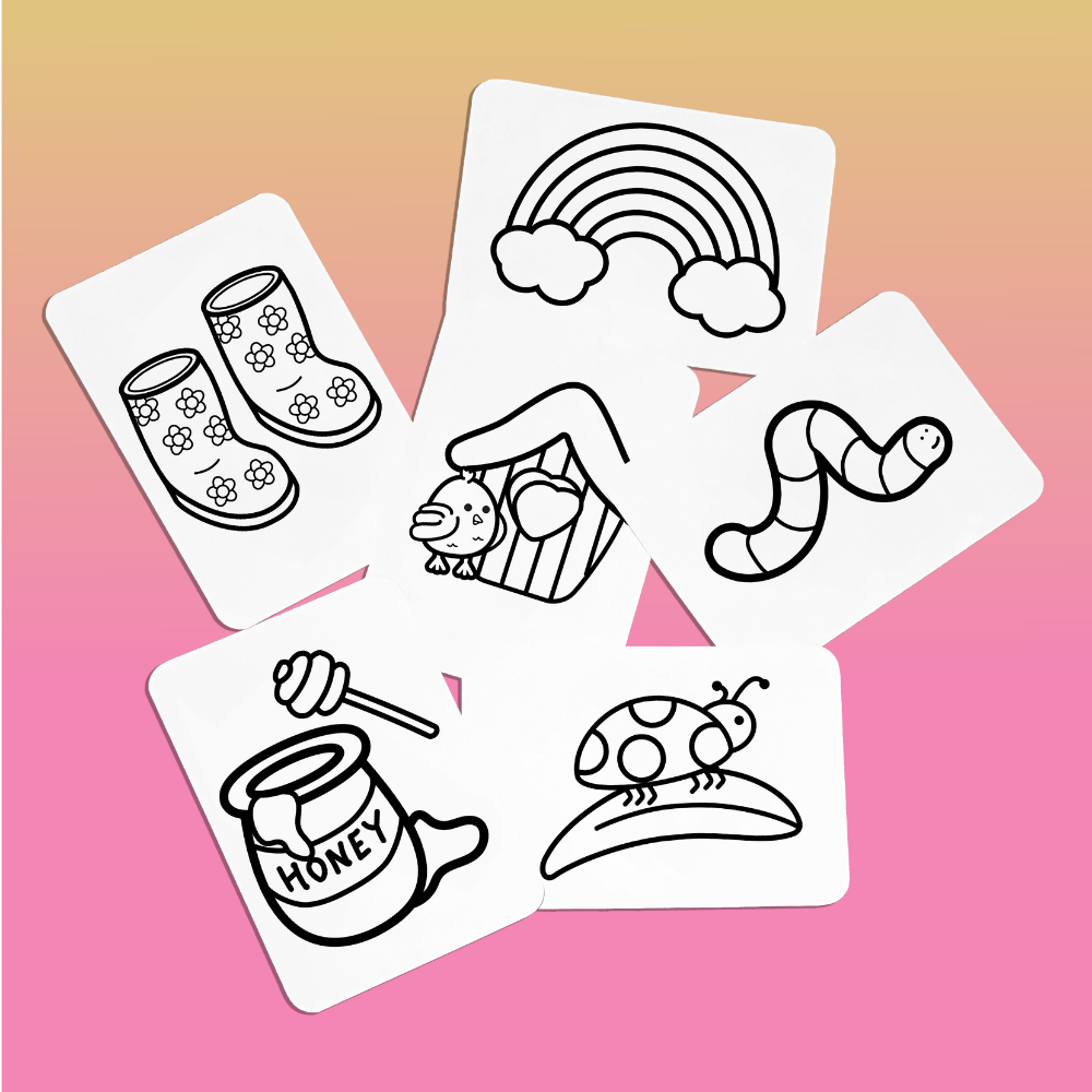 The Sunny Garden Colouring Cards