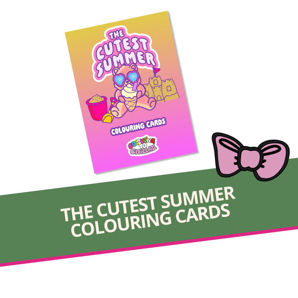 The Cutest Summer Colouring Cards