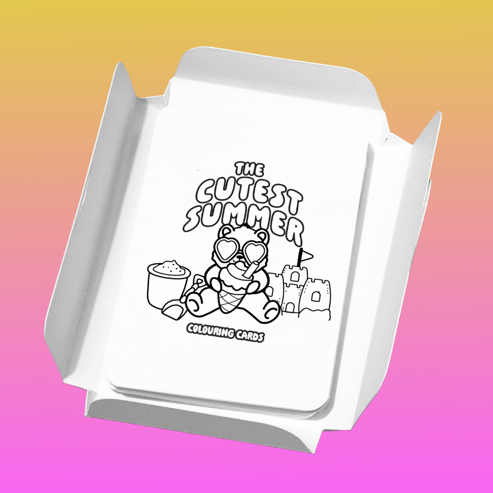 The Cutest Summer Colouring Cards
