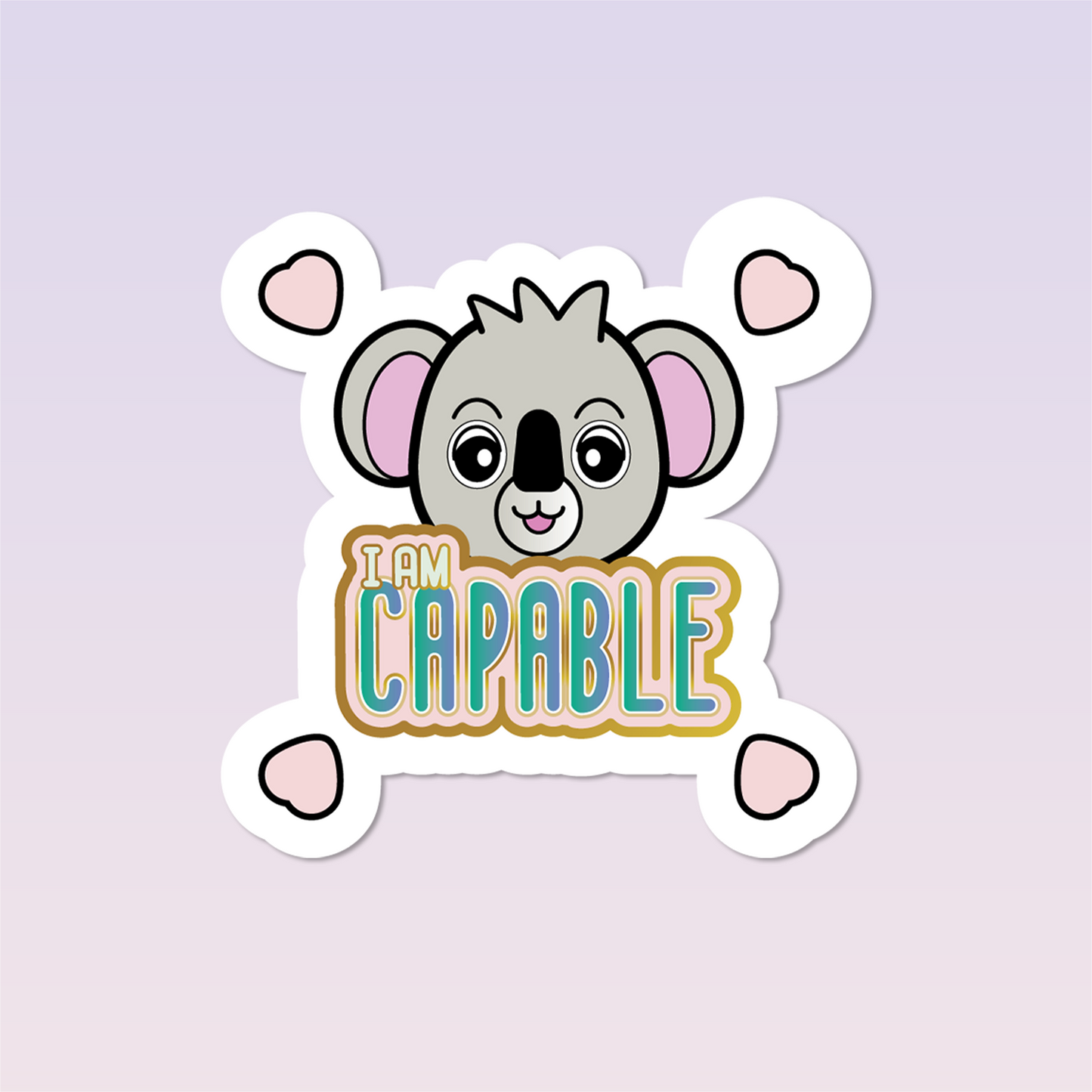 I Am Capable Sticker - The Cute I Am's