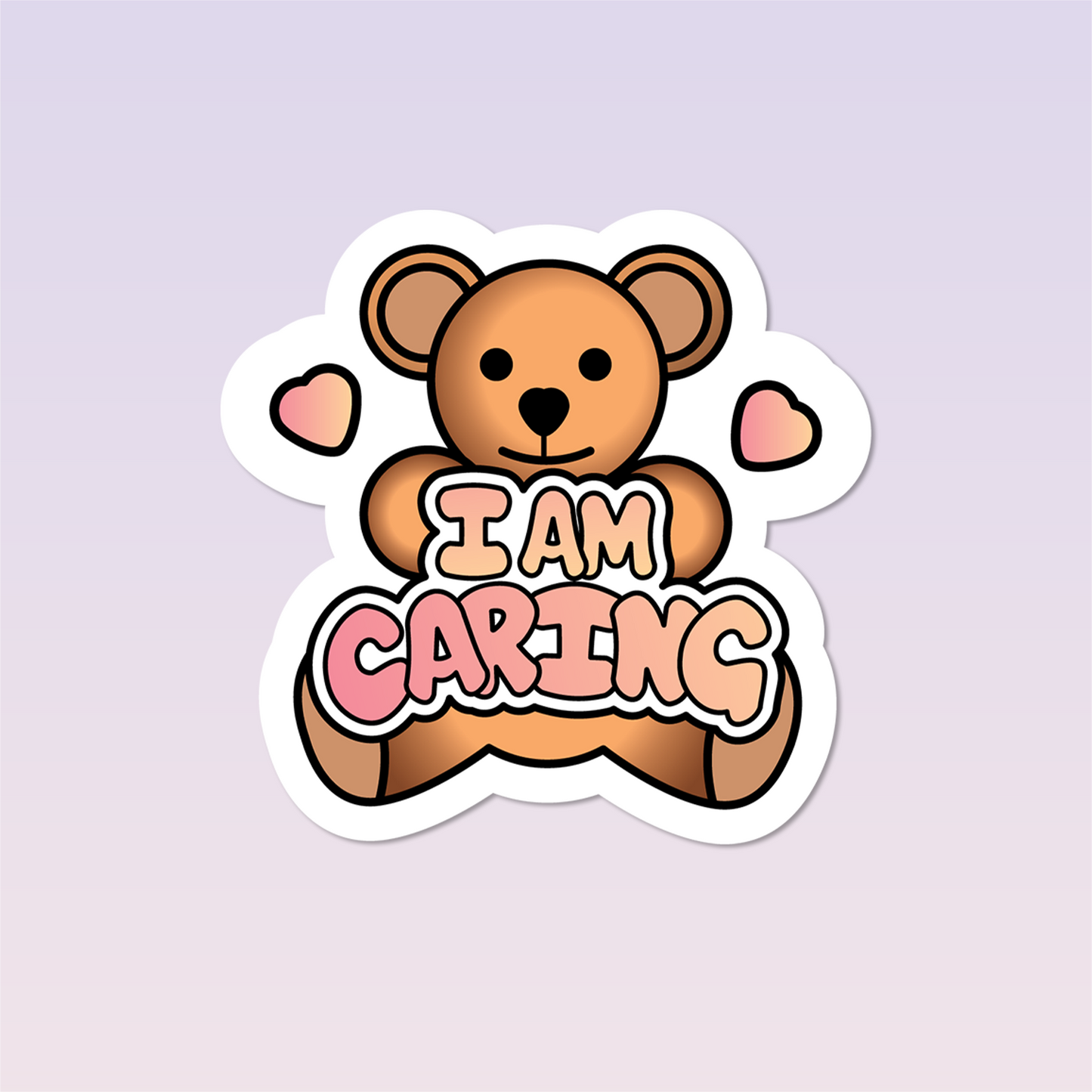 I Am Caring Sticker - The Cute I Am's