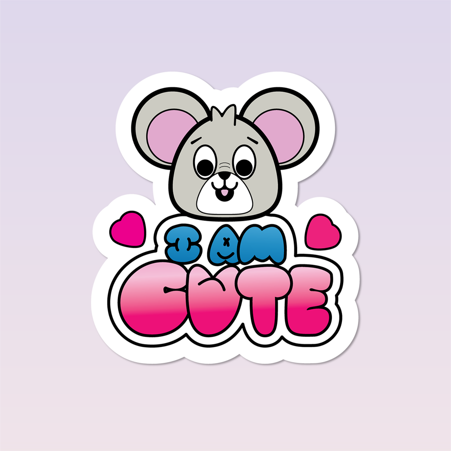 I Am Cute Sticker - The Cute I Am's