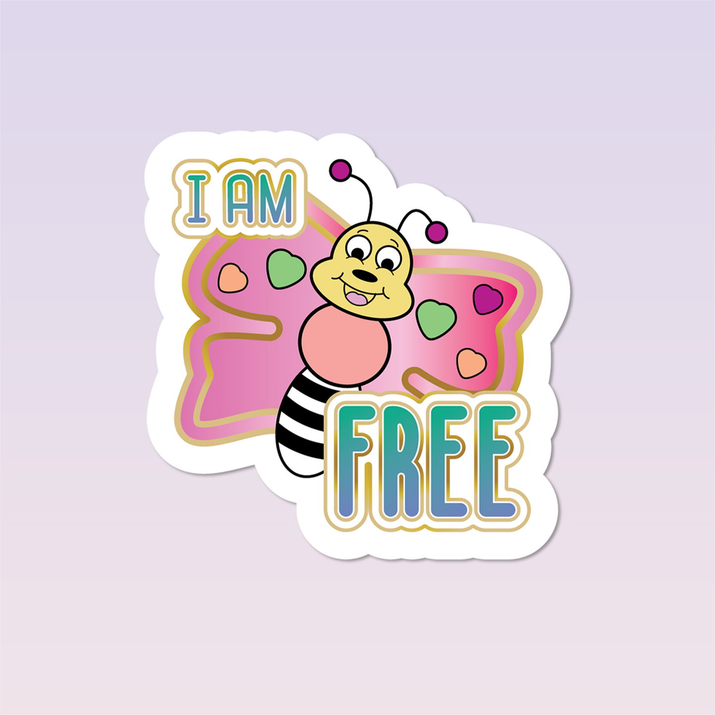 I Am Free Sticker - The Cute I Am's