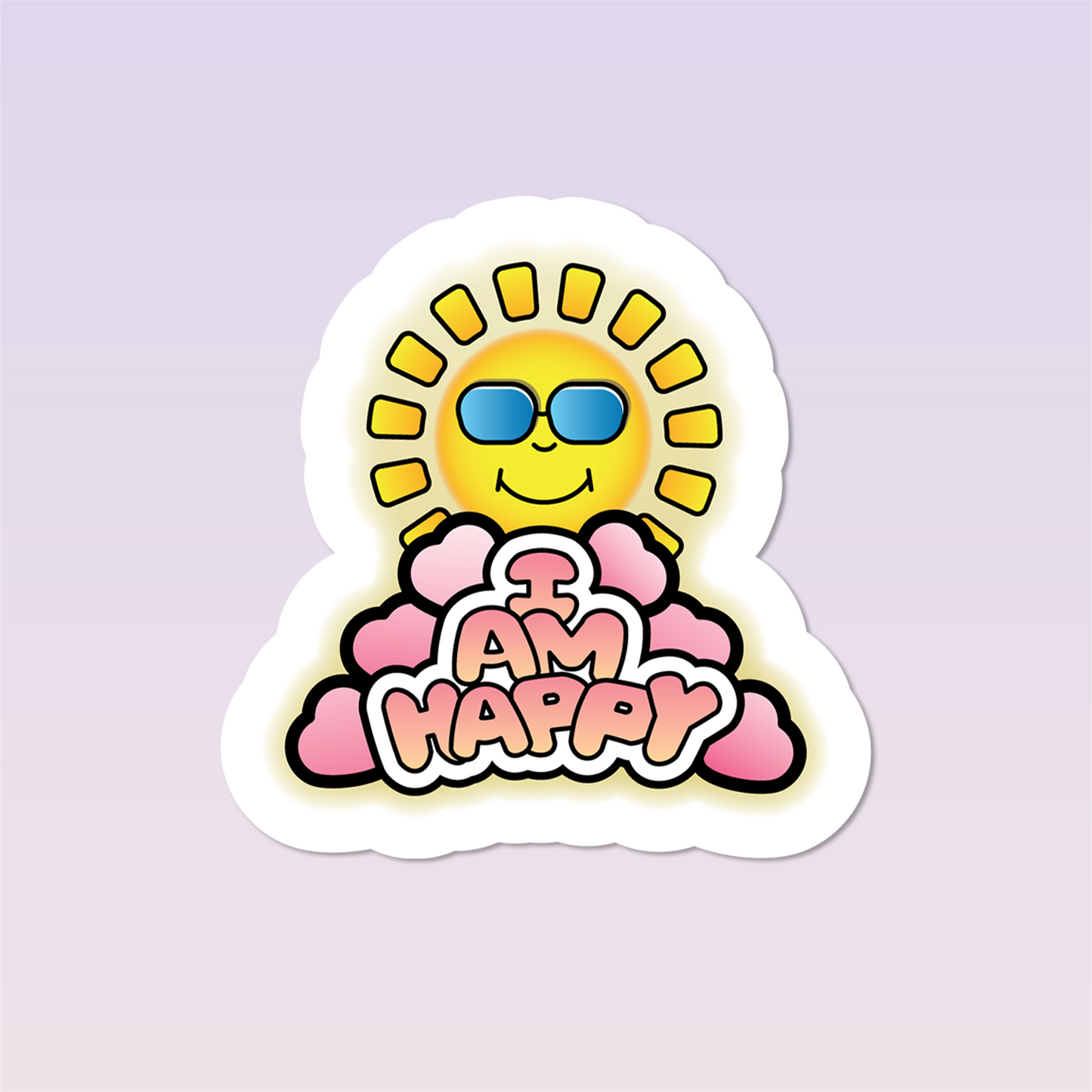 I Am Happy Sticker - The Cute I Am's