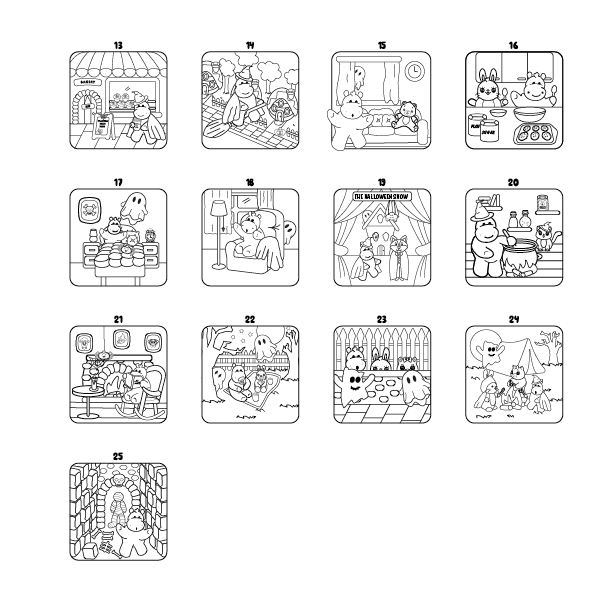 Huffles' Halloween Colouring Book