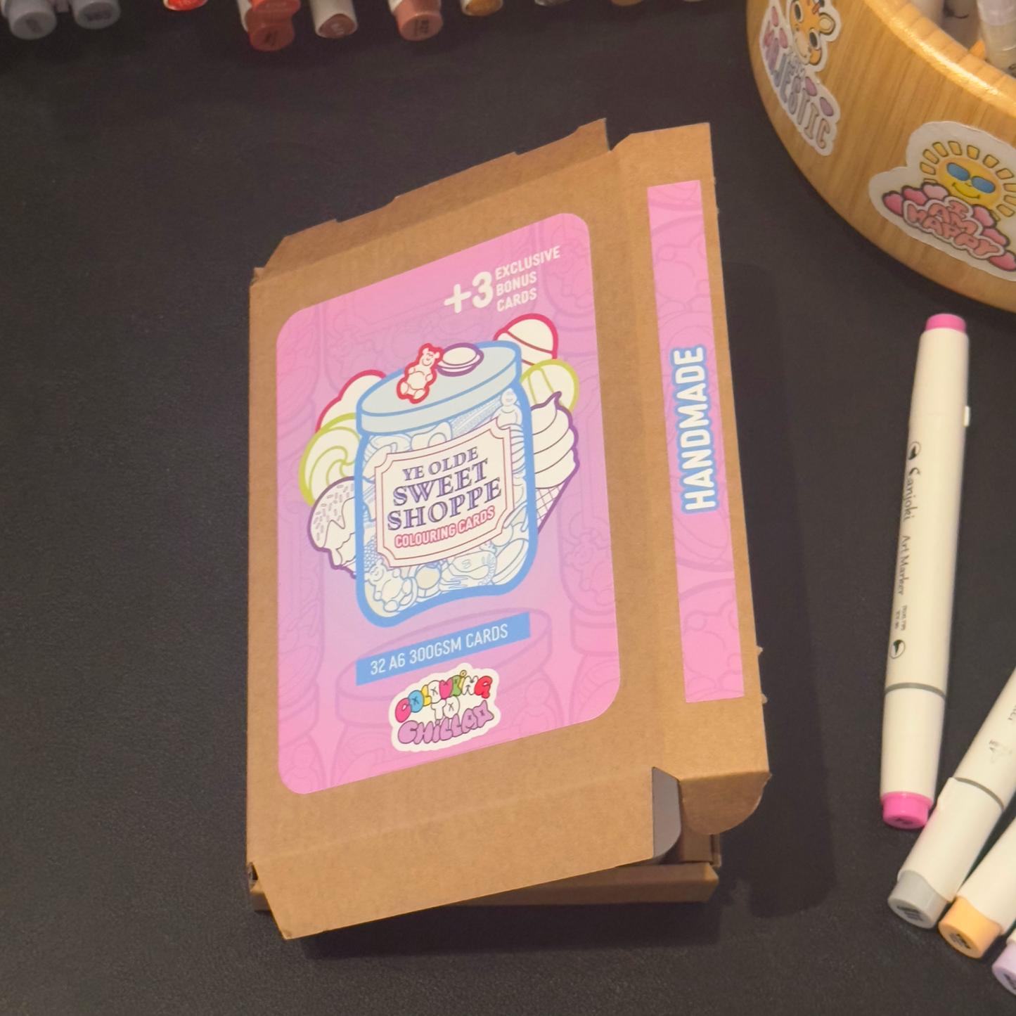 Ye Olde Sweet Shoppe Colouring Cards