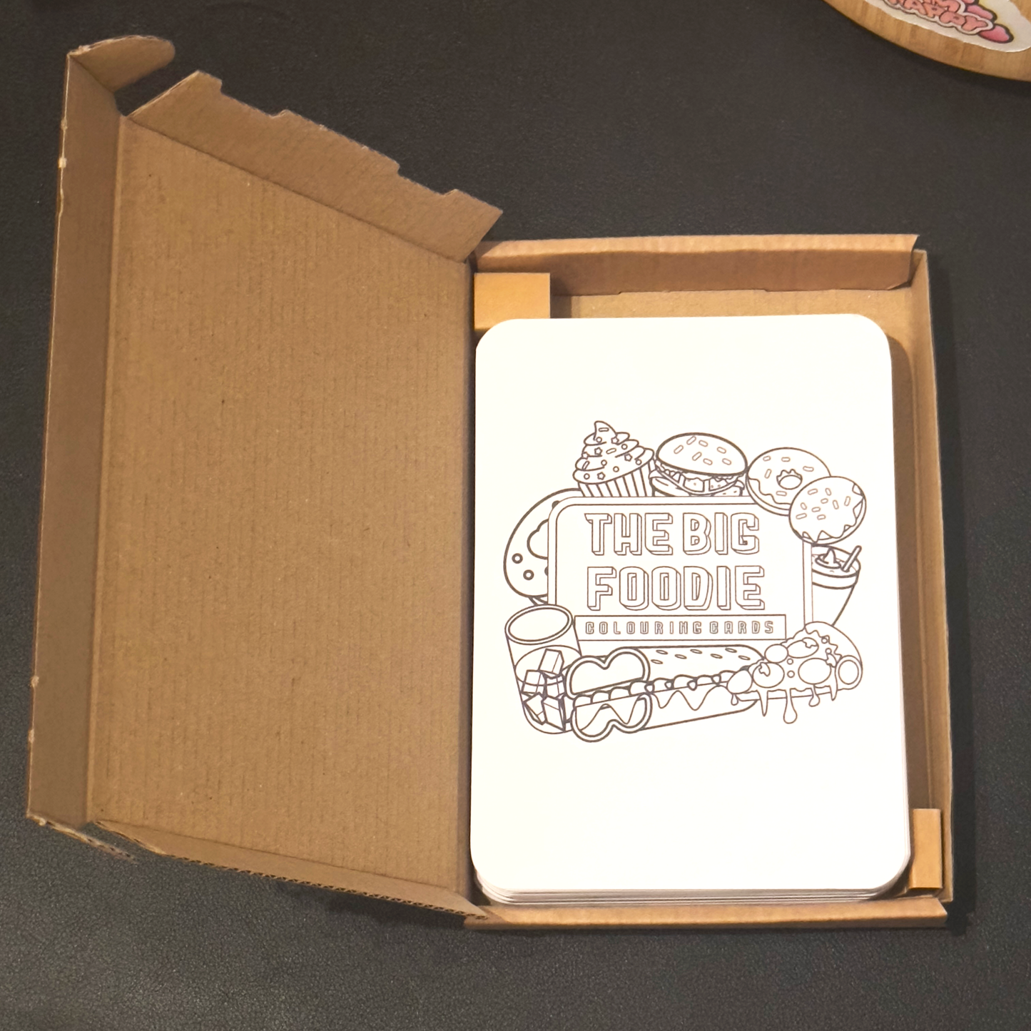 The Big Foodie Colouring Cards
