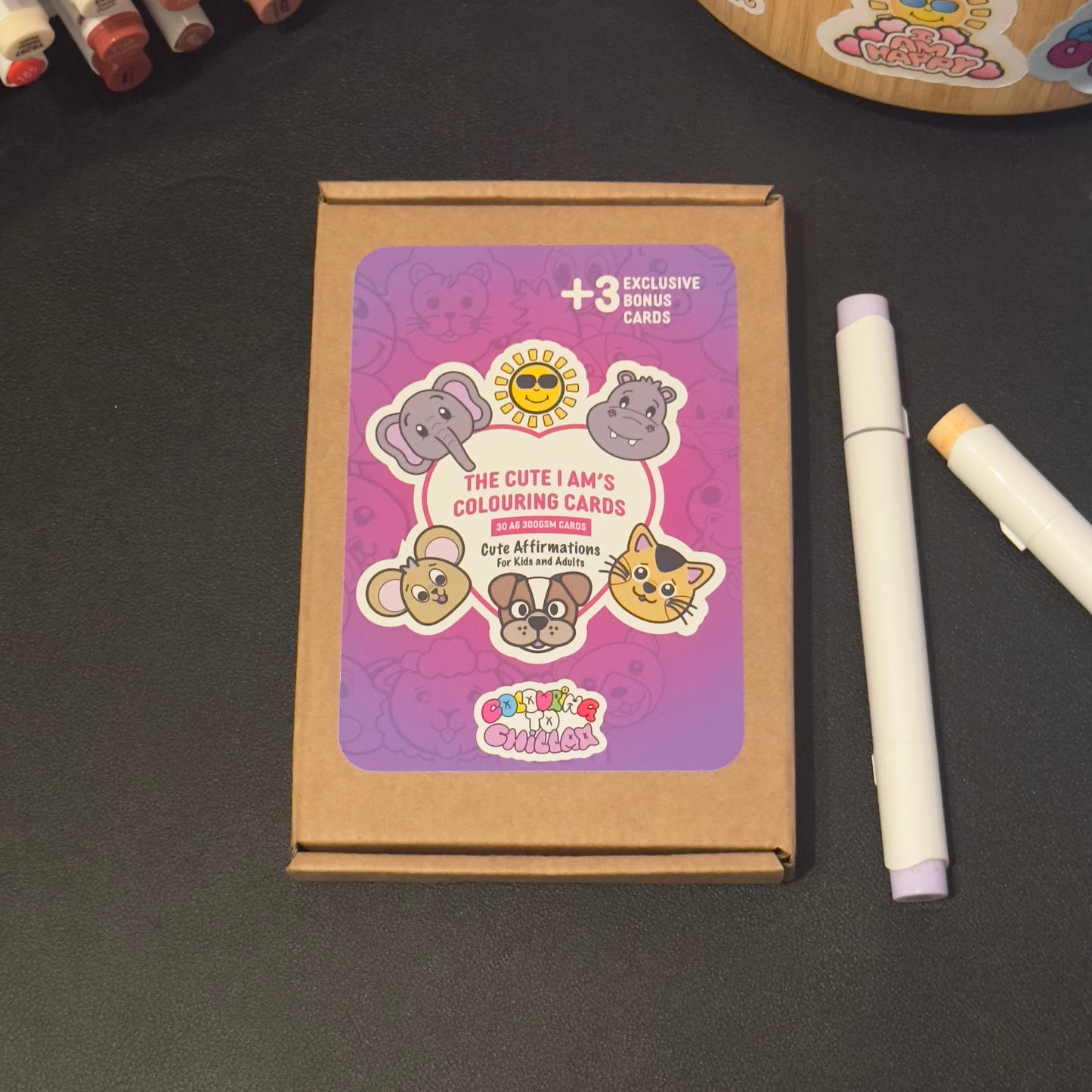 The Cute I Am's Colouring Cards