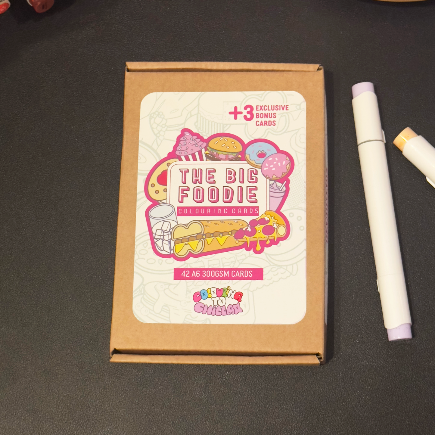 The Big Foodie Colouring Cards