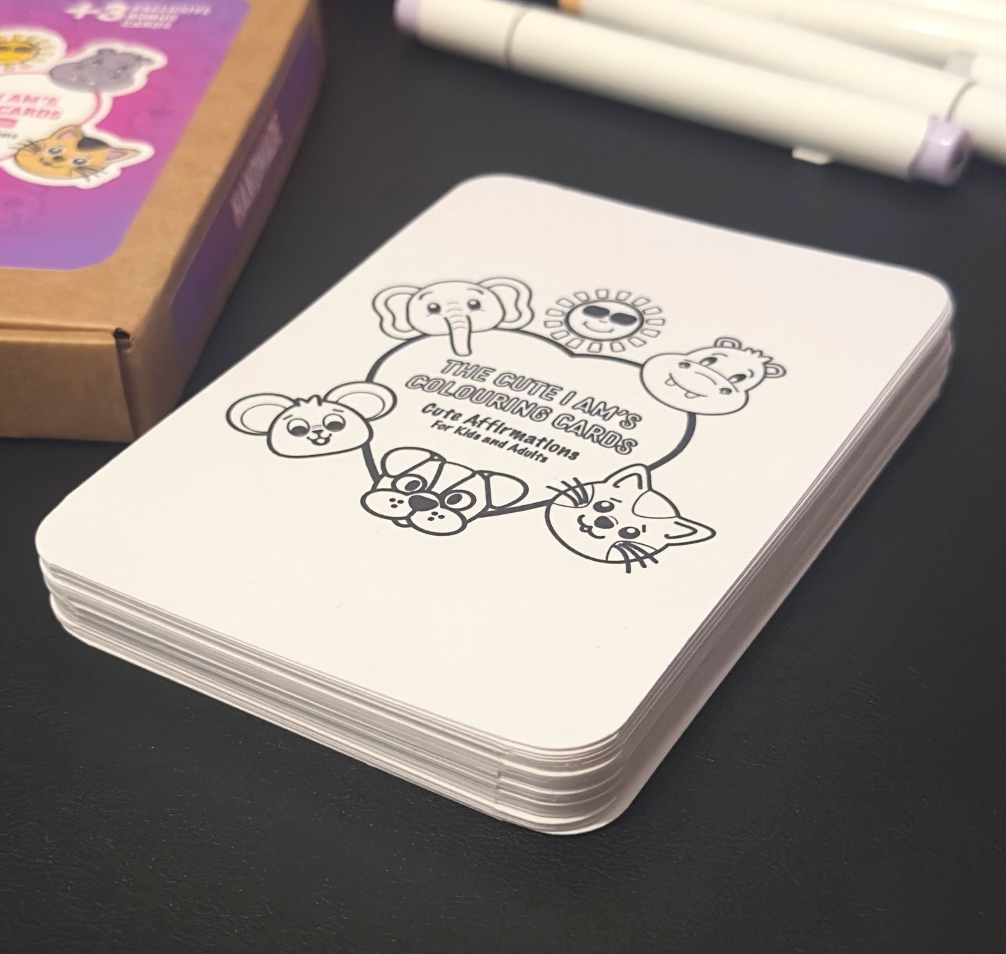 The Cute I Am's Colouring Cards