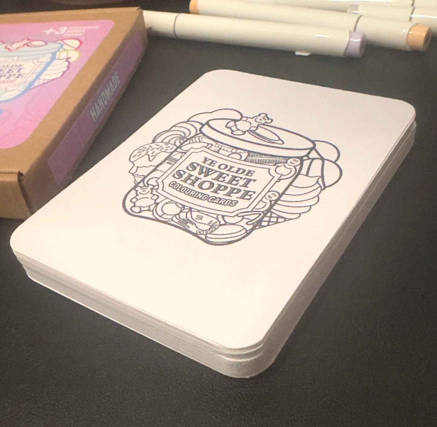 Ye Olde Sweet Shoppe Colouring Cards