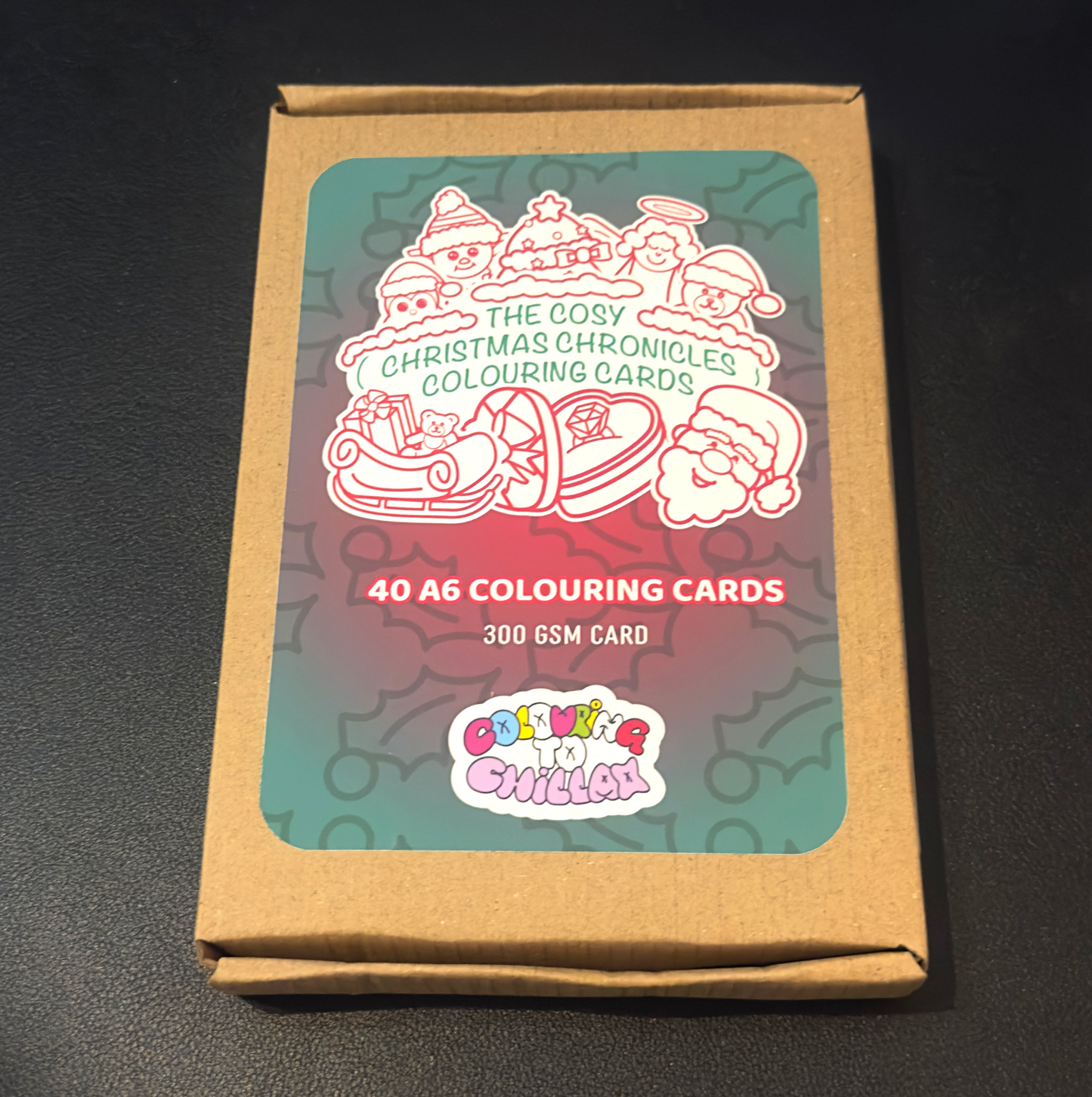 The Cosy Christmas Chronicles Colouring Cards