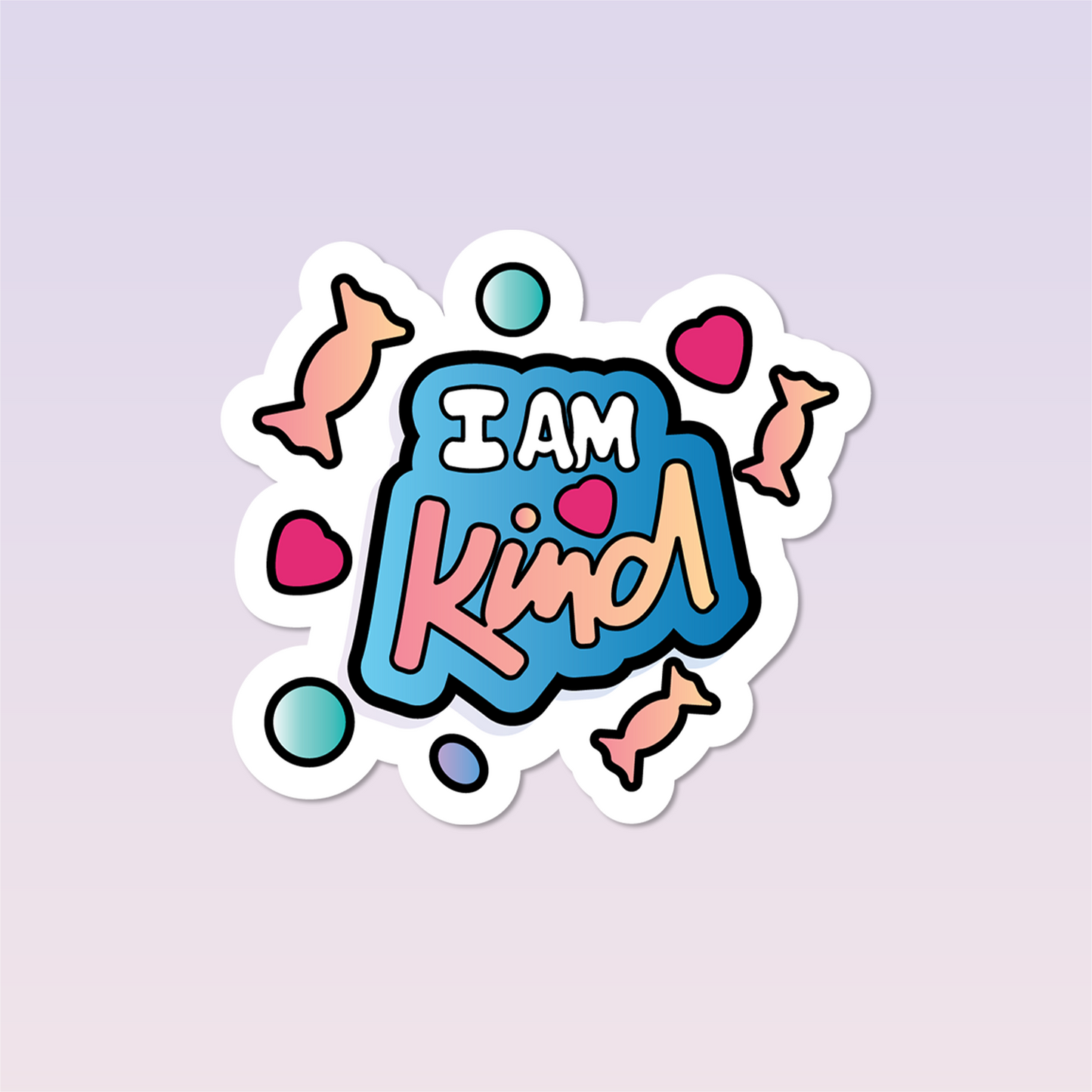 I Am Kind Sticker - The Cute I Am's