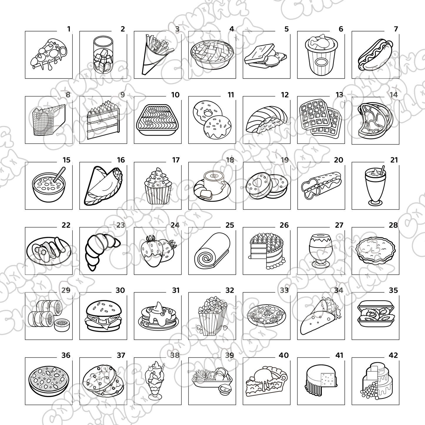 The Big Foodie Colouring Book