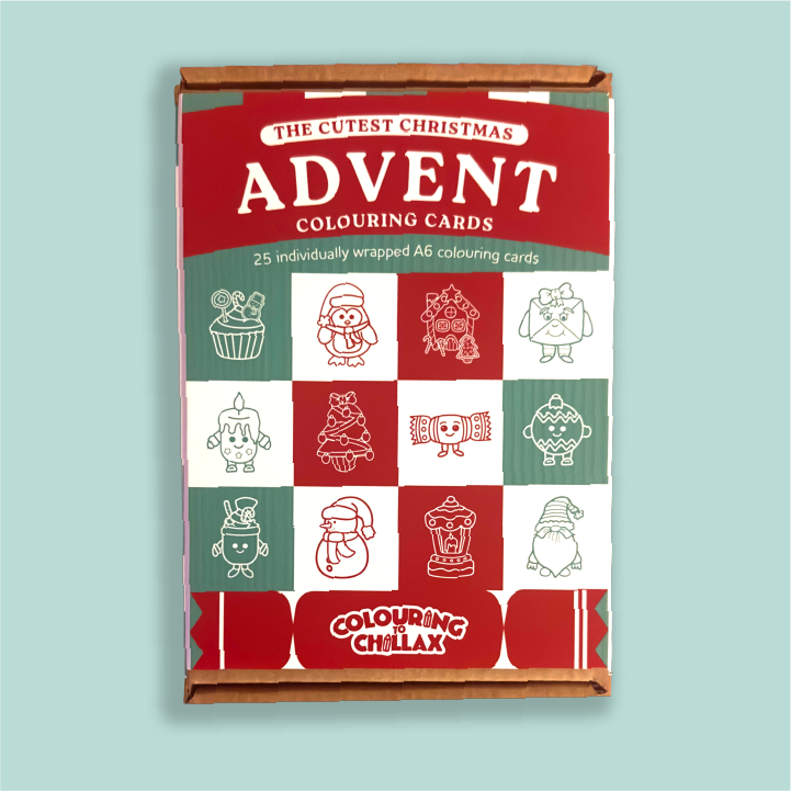 The Cutest Christmas: Advent Colouring Cards
