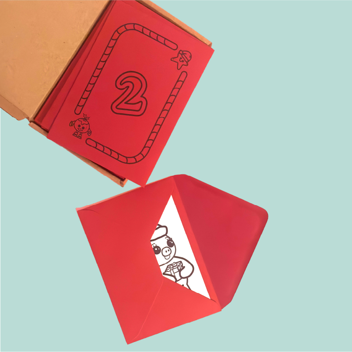 The Cutest Christmas: Advent Colouring Cards