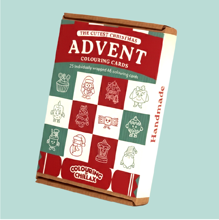 The Cutest Christmas: Advent Colouring Cards