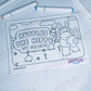 Huffles the Hippo - Hops into Easter Colouring Sheets