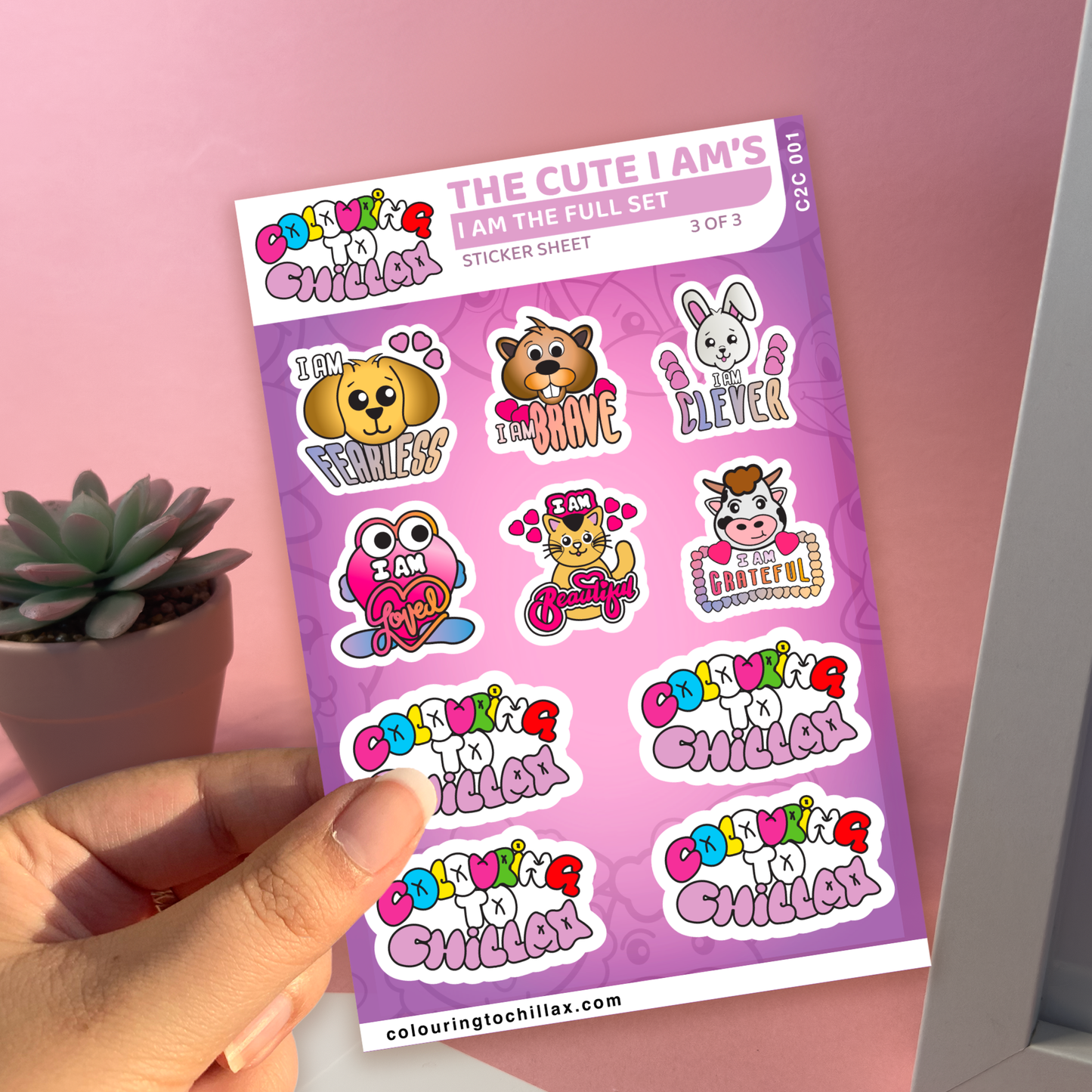 I Am The Full Sticker Set - Sticker Sheets x 3