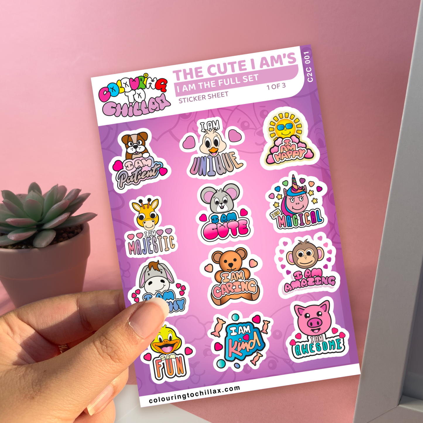 I Am The Full Sticker Set - Sticker Sheets x 3