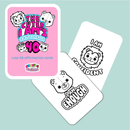 The Cuter I Am's Colouring Cards