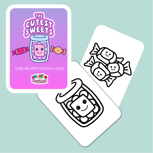 The Cutest Sweets Colouring Cards
