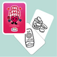 Two coloring cards with 'The Lovey Dovey' branding on a light blue background.