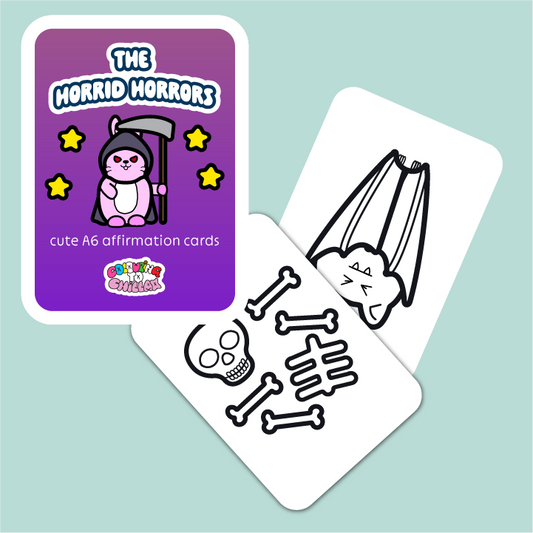 The Horrid Horrors Colouring Cards