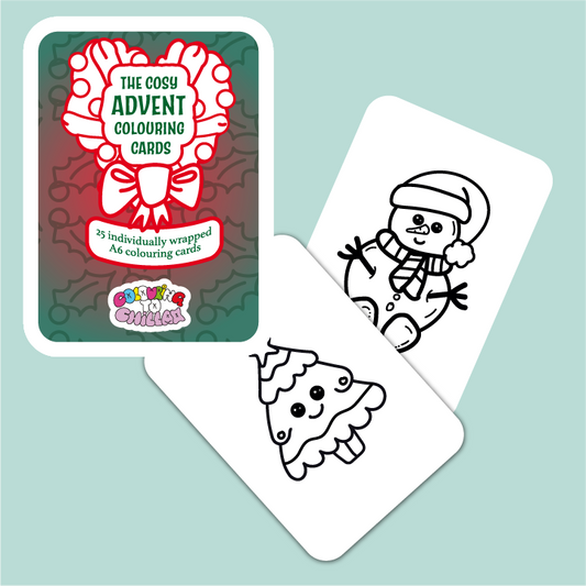 The Cosy Advent Colouring Cards