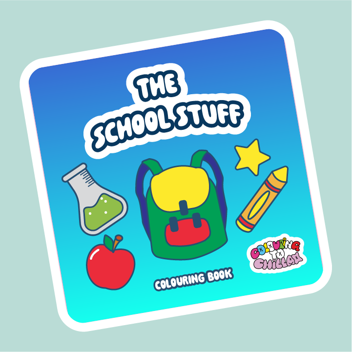 The School Stuff Colouring Book